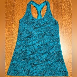 lululemon athletica Kitakami Viridian Cool Racerback II Tank Top Size 4